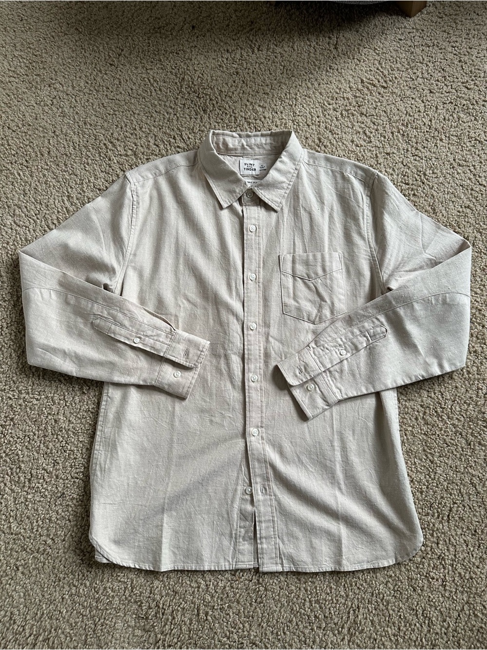 Flint and Tinder - Architect Shirt - Natural Rainbow Donegal